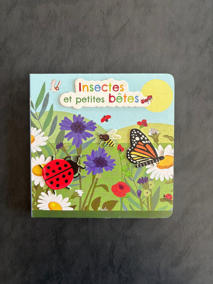 Livre cartonné - insectes et petites bêtes