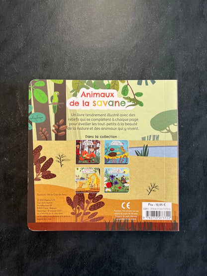Livre cartonné - animaux de la savane