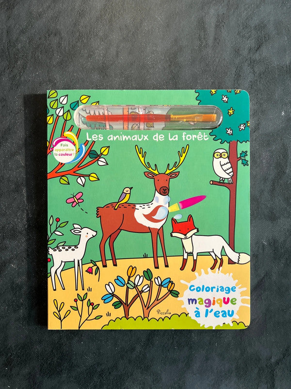 Coloriage magique à l’eau - les animaux de la forêt