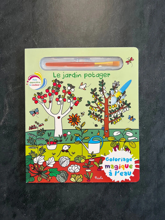 Coloriage magique à l’eau - le jardin potager