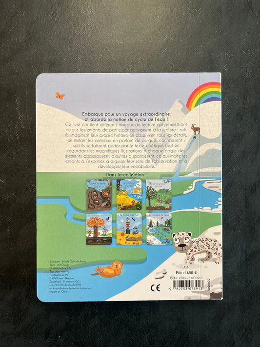 Livre cartonné - le voyage de l’eau