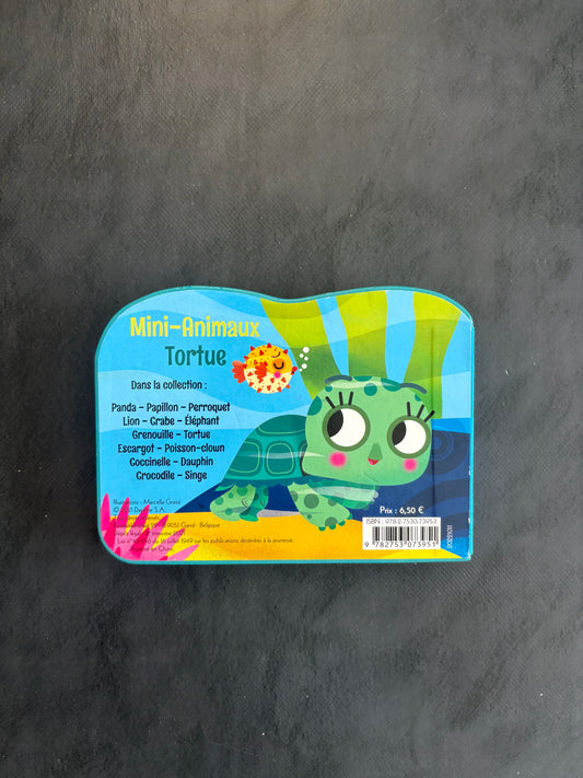 Livre cartonné mini animaux - tortue