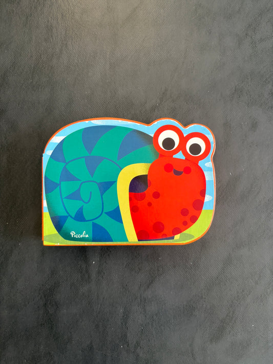 Livre cartonné mini animaux - escargot