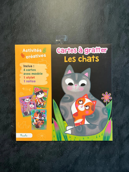 Cartes à gratter - les chats