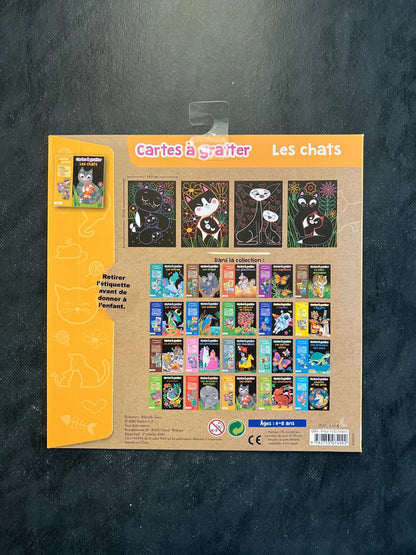 Cartes à gratter - les chats
