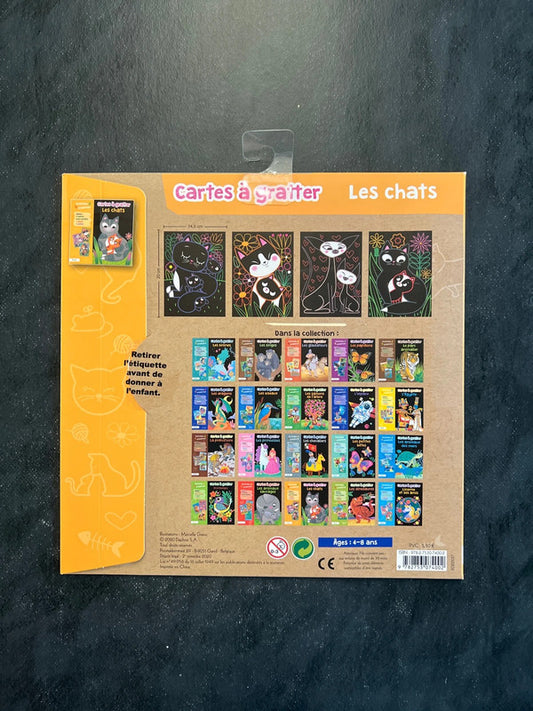 Cartes à gratter - les chats