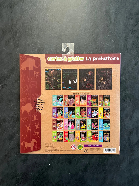 Cartes à gratter - la préhistoire