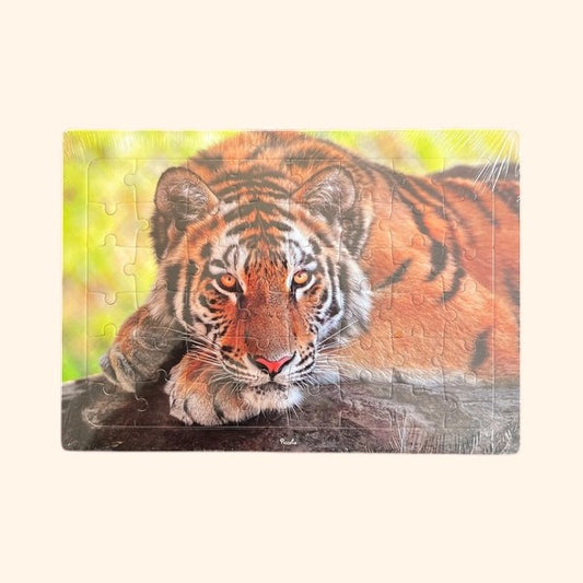 Puzzle - Tigre | Livre-jeu pour enfants 3-5 ans