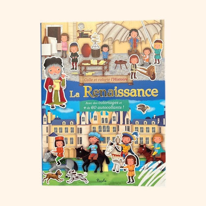 Colle et colorie - La Renaissance | Cahier créatif 7-10 ans