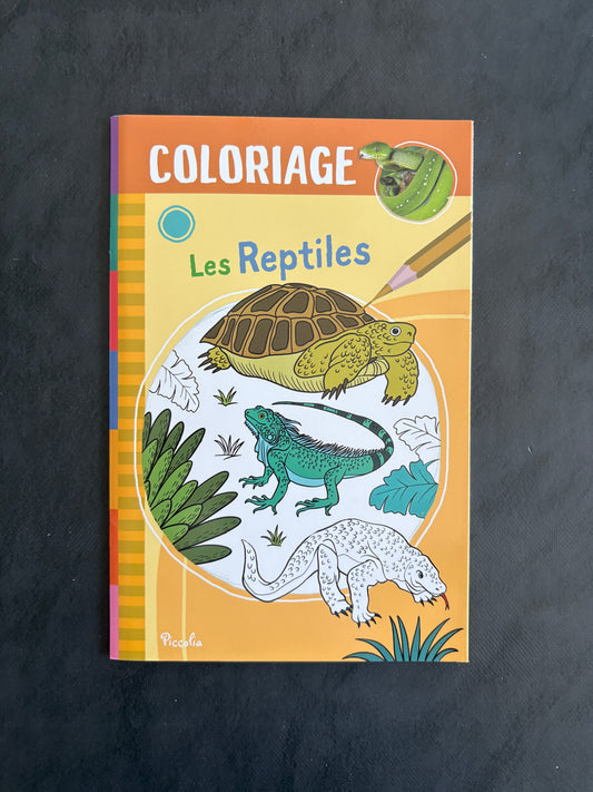 Livre de coloriage - Les reptiles