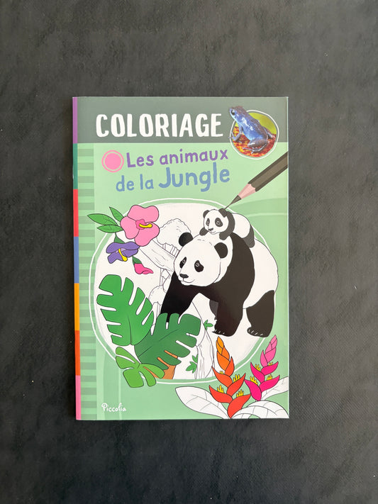 Livre de coloriage - Les animaux de la jungle