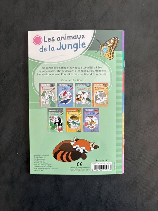 Livre de coloriage - Les animaux de la jungle