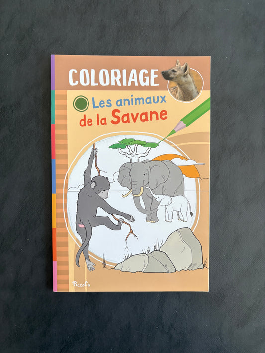 Livre de coloriage - Les animaux de la savane