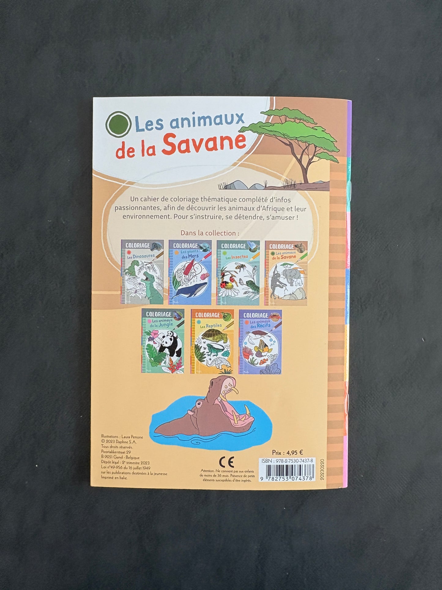 Livre de coloriage - Les animaux de la savane