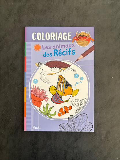Livre de coloriage - Les animaux de récifs