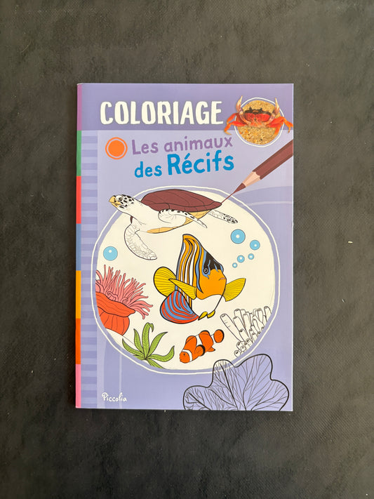 Livre de coloriage - Les animaux de récifs