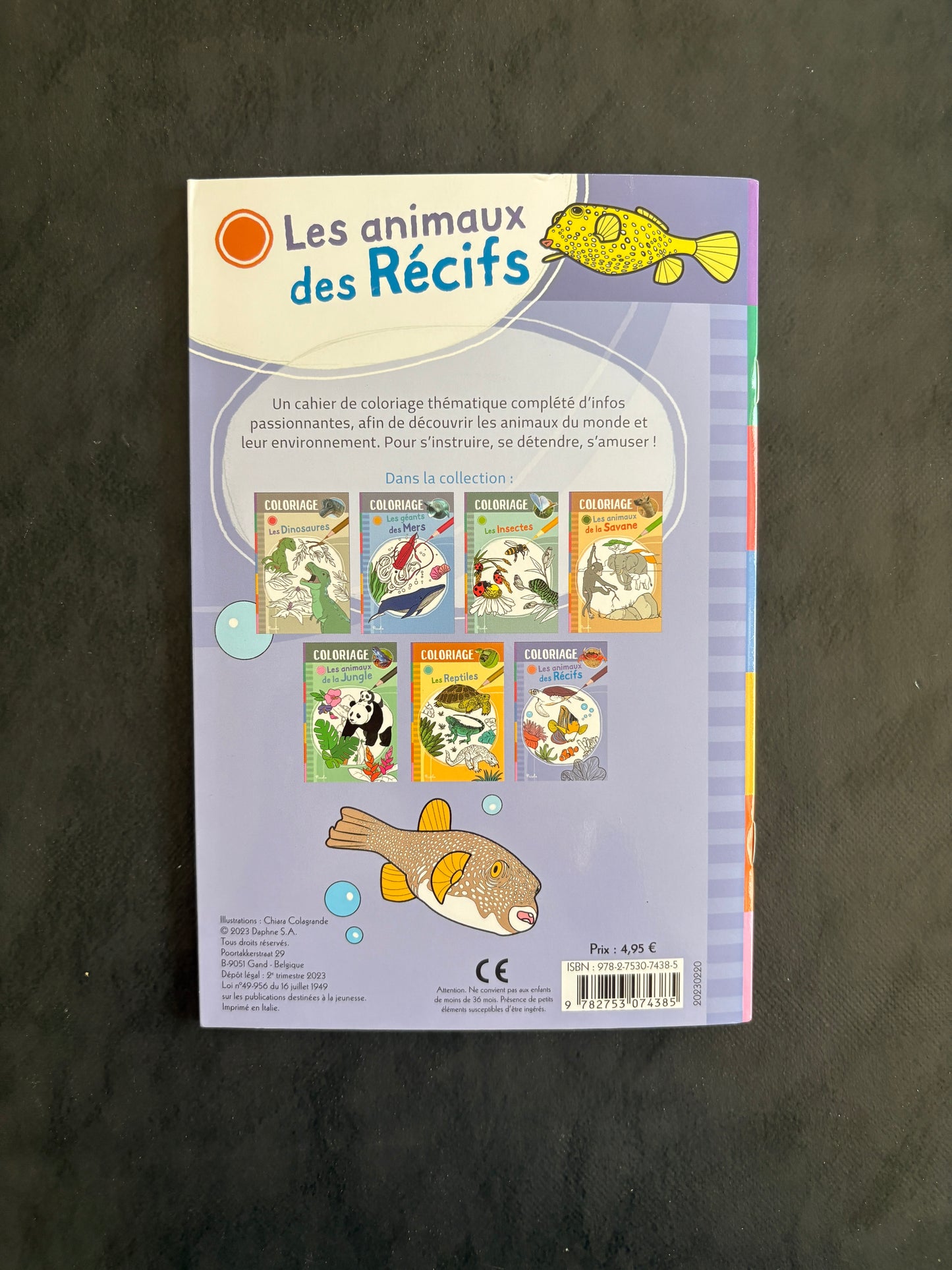 Livre de coloriage - Les animaux de récifs