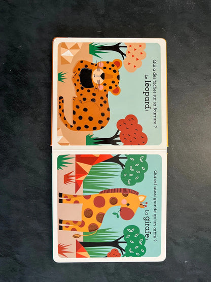 Livre à toucher - les animaux de la savane