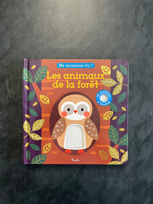 Livre à toucher - les animaux de la forêt