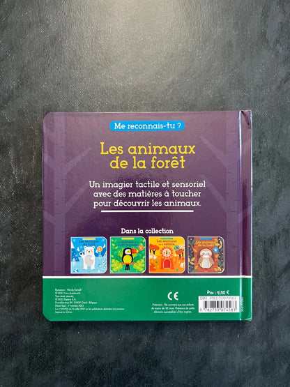 Livre à toucher - les animaux de la forêt