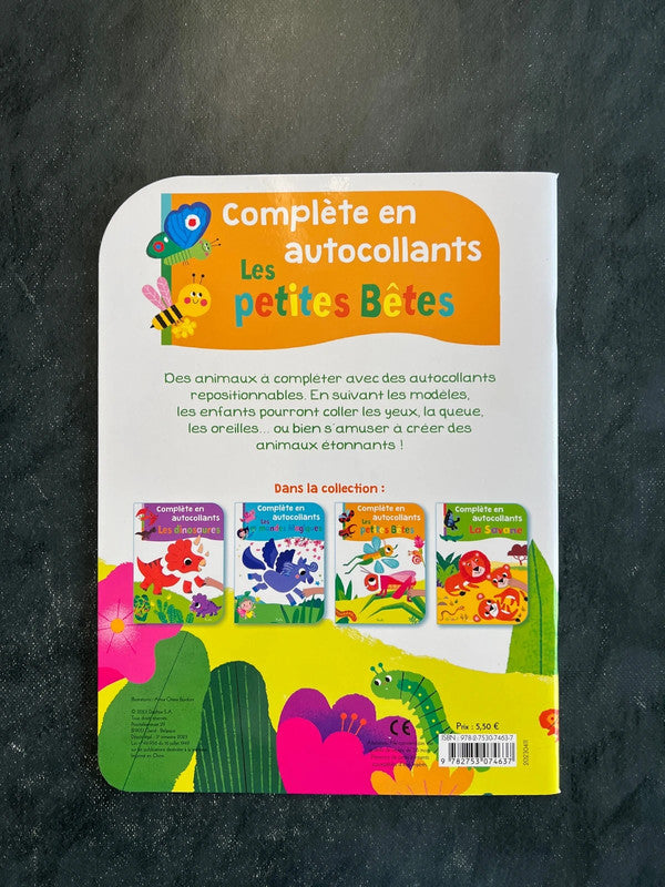 Complète en autocollants - les petites bêtes