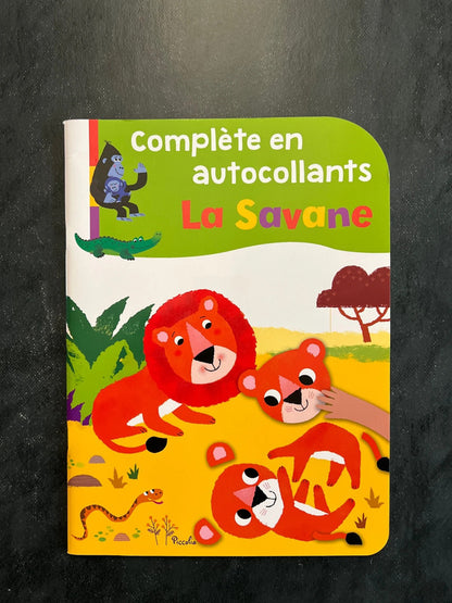 Complète en autocollants - la savane