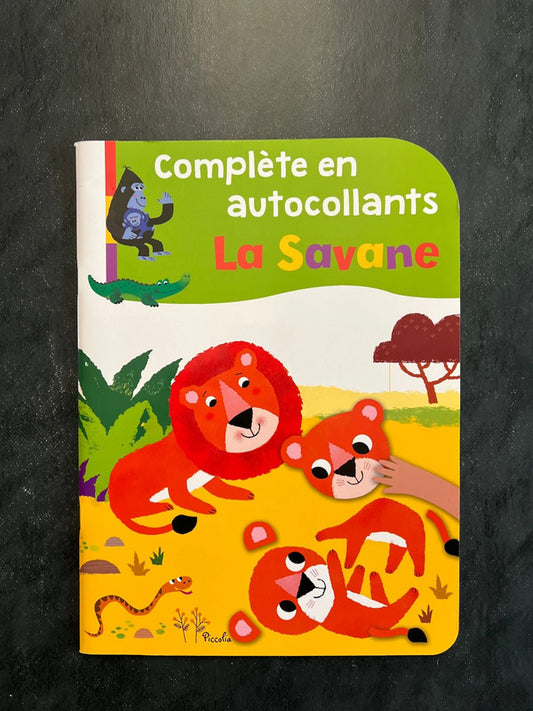 Complète en autocollants - la savane
