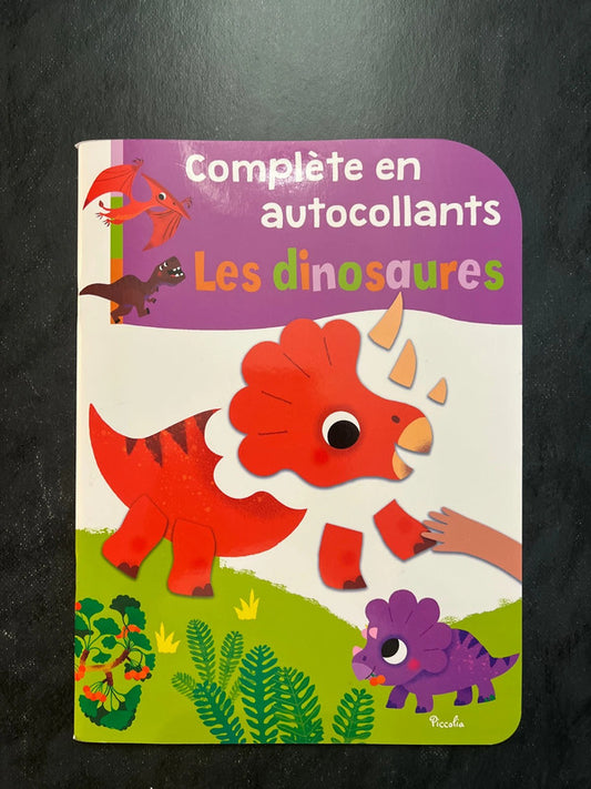 Complète en autocollants - les dinosaures