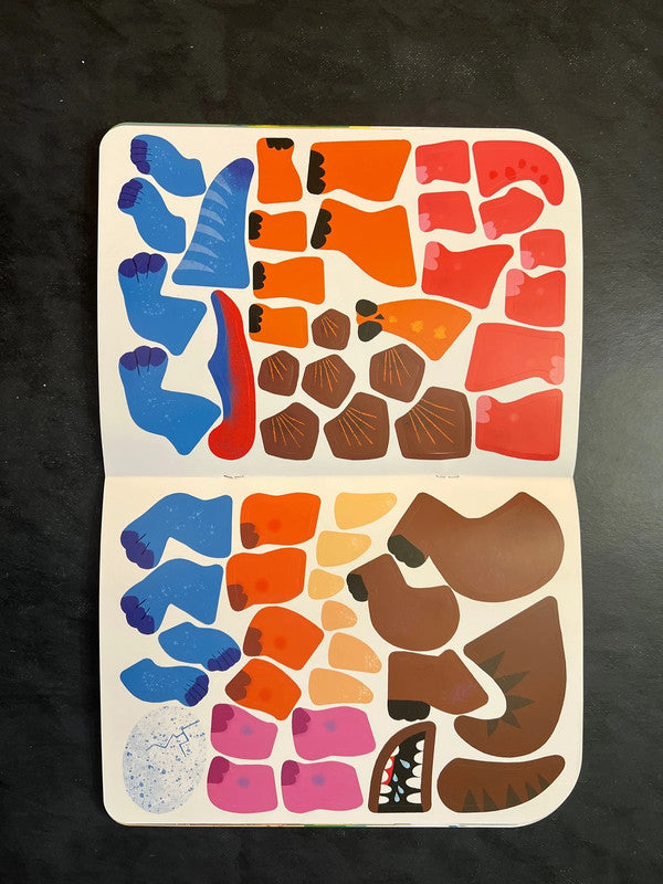 Complète en autocollants - les dinosaures