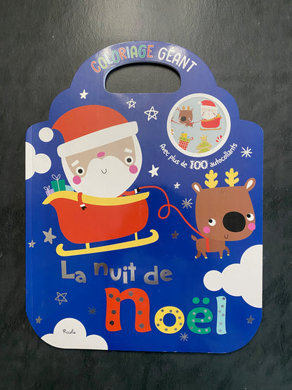 Coloriage géant - la nuit de Noël