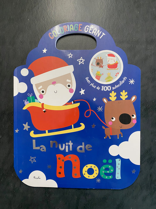 Coloriage géant - la nuit de Noël