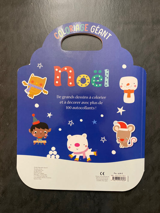 Coloriage géant - la nuit de Noël