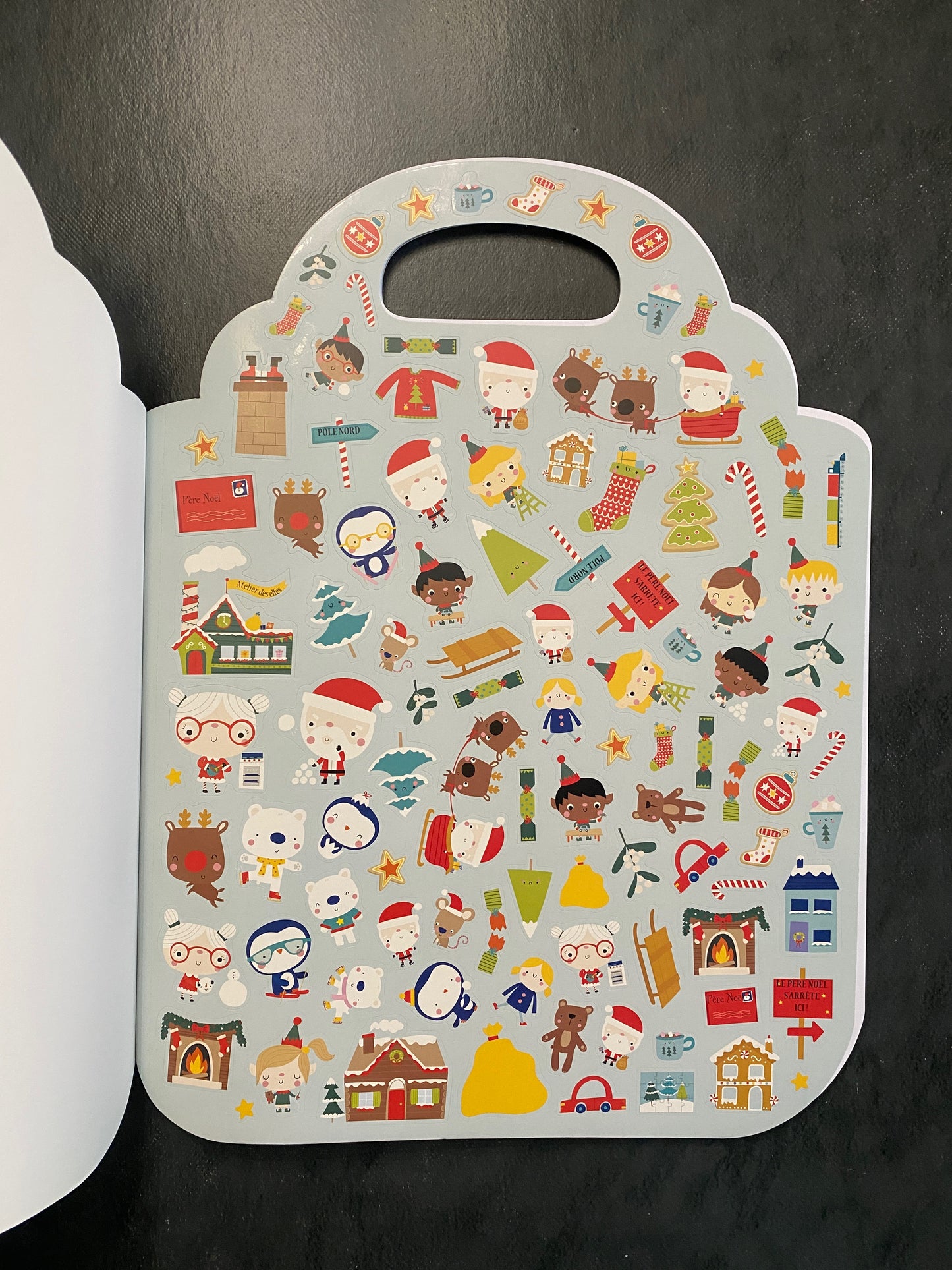 Coloriage géant - la nuit de Noël