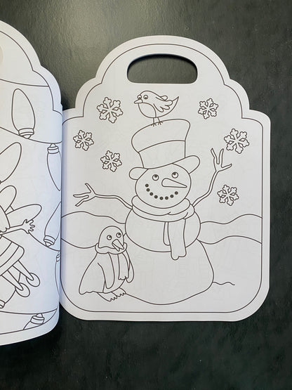 Coloriage géant - la nuit de Noël