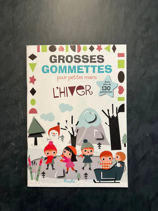 Livre de gommettes - l’hiver