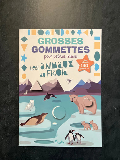 Livre de gommettes - les animaux du froid