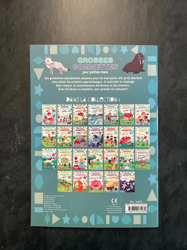 Livre de gommettes - les animaux du froid