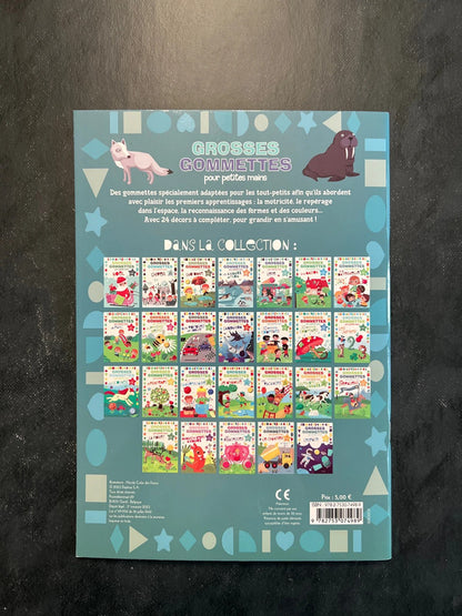 Livre de gommettes - les animaux du froid