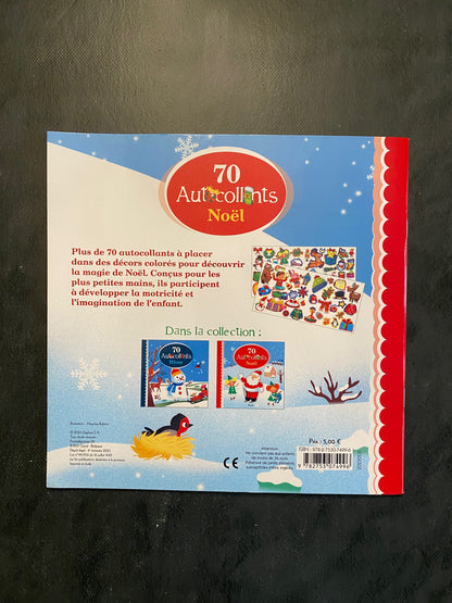 70 autocollants - Noël