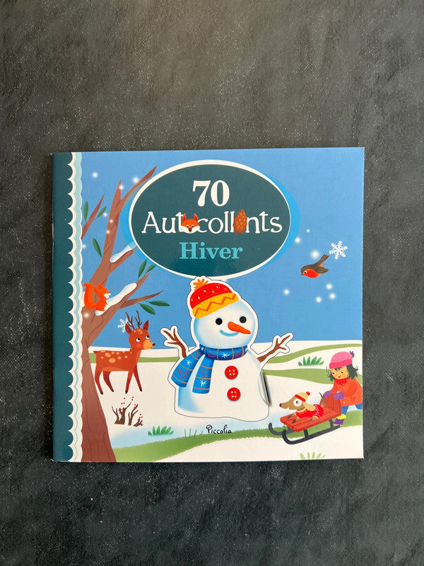 70 autocollants - hiver
