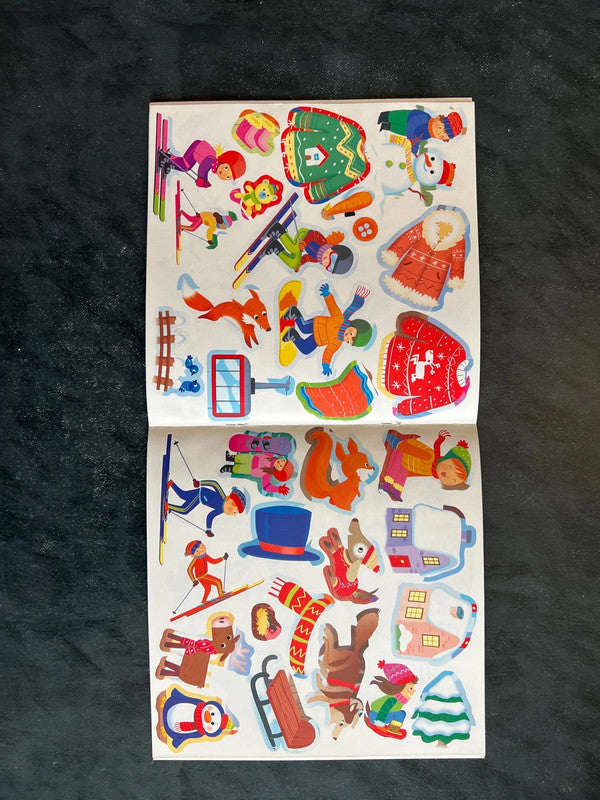 70 autocollants - hiver