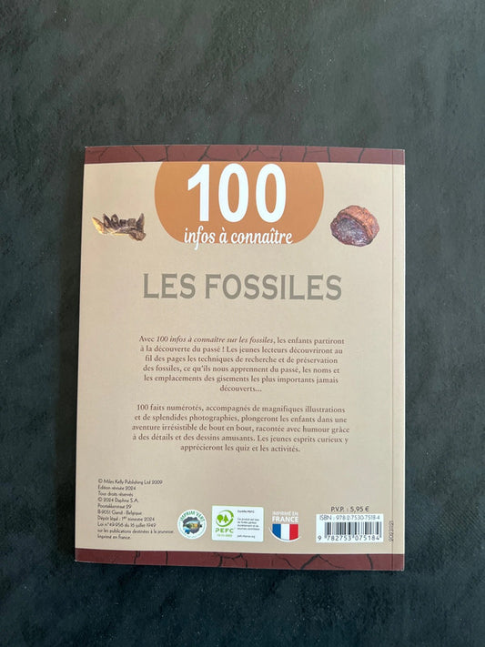 Livre 100 infos à connaître - les fossiles