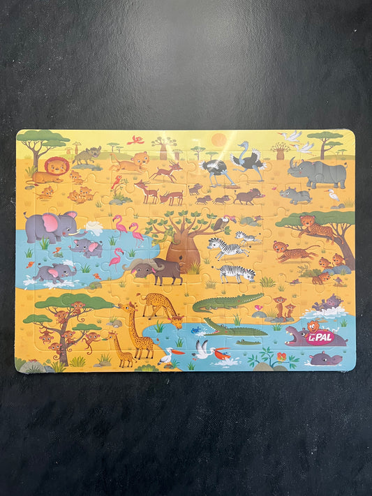 Puzzle - Les animaux de la savane | 3-6 ans
