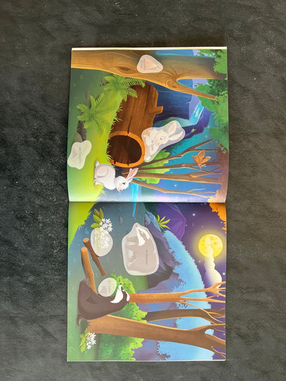 70 autocollants - les animaux nocturnes