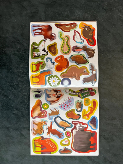 70 autocollants - les animaux de la montagne