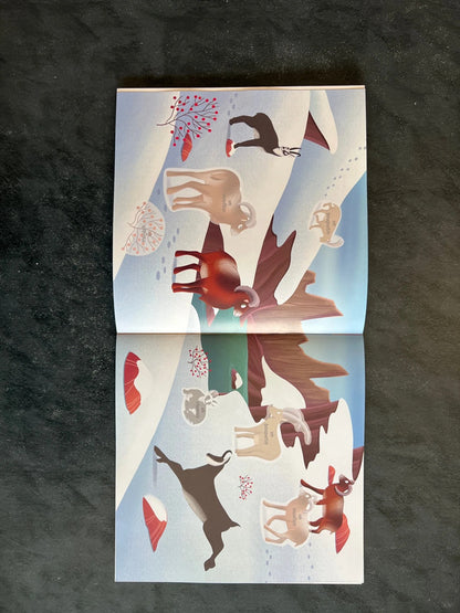 70 autocollants - les animaux de la montagne