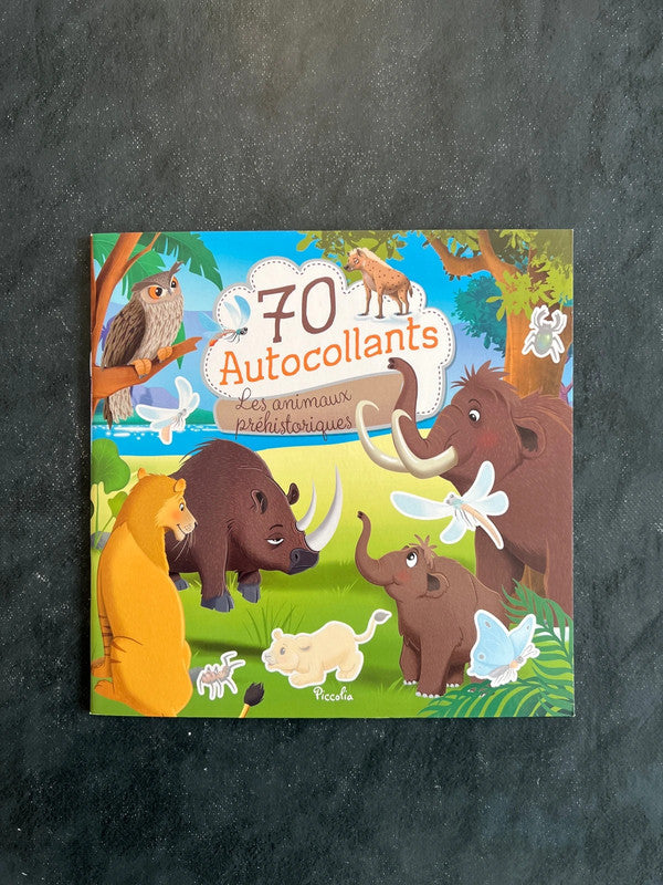 70 autocollants - les animaux préhistoriques