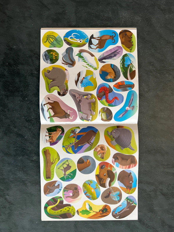 70 autocollants - les animaux préhistoriques