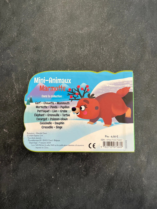 Livre cartonné - marmotte