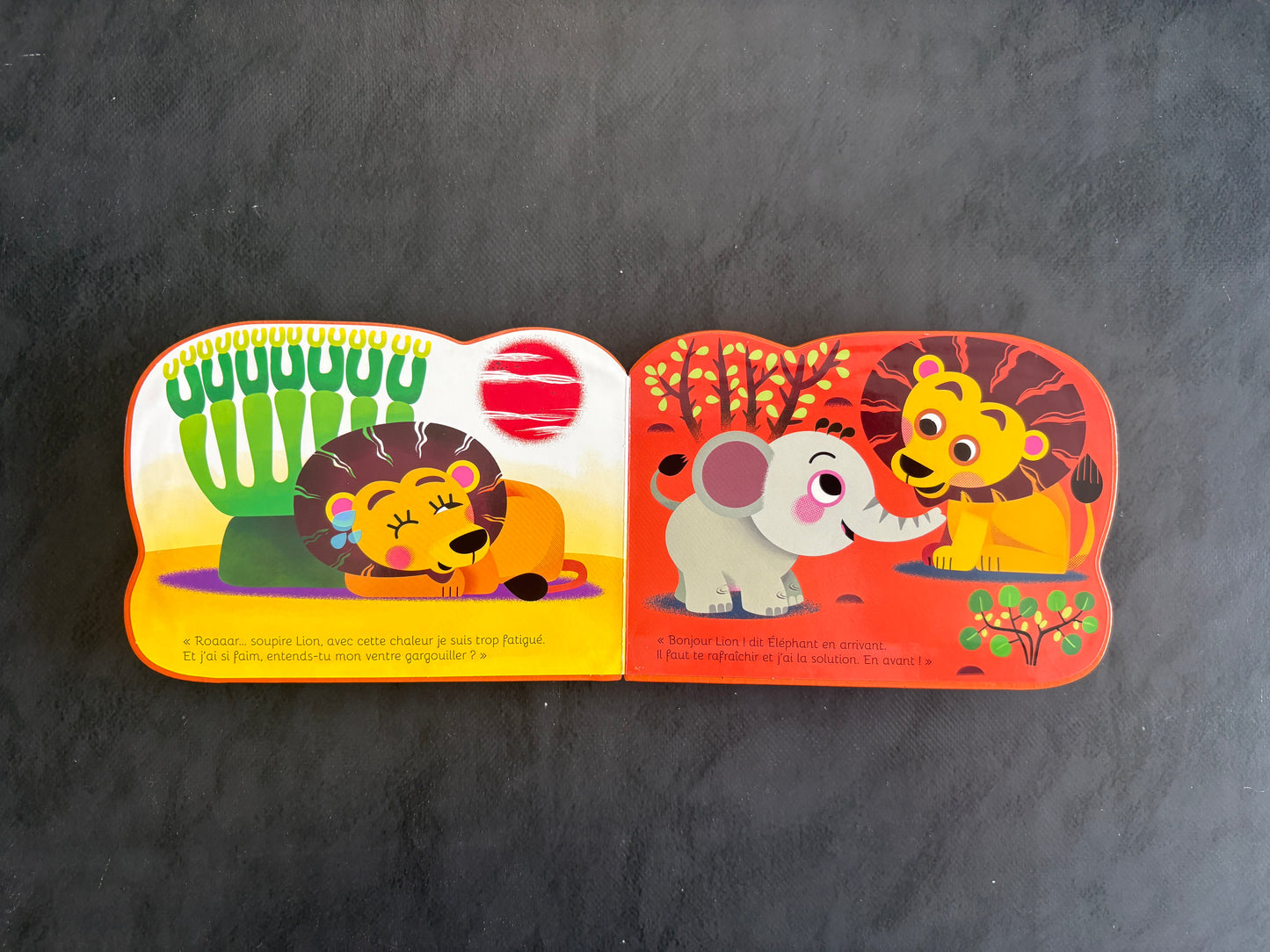 Livre cartonné mini animaux - éléphant